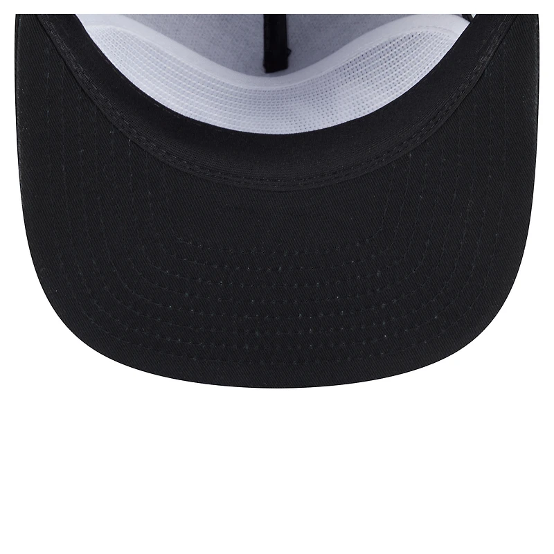 Casquette snapback noire New Era pour homme avec texte de l'équipe des Brooklyn Nets