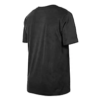 T-shirt New Era noir Brooklyn Nets pour homme, coupe boxy, délavé minéral, style rétro