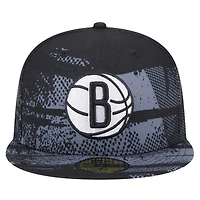 Casquette ajustée Brooklyn Nets Tip-Off 59FIFTY noire New Era pour homme