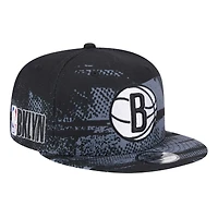 Men's New Era Black Brooklyn Nets Tip-Off 9FIFTY Snapback Hat