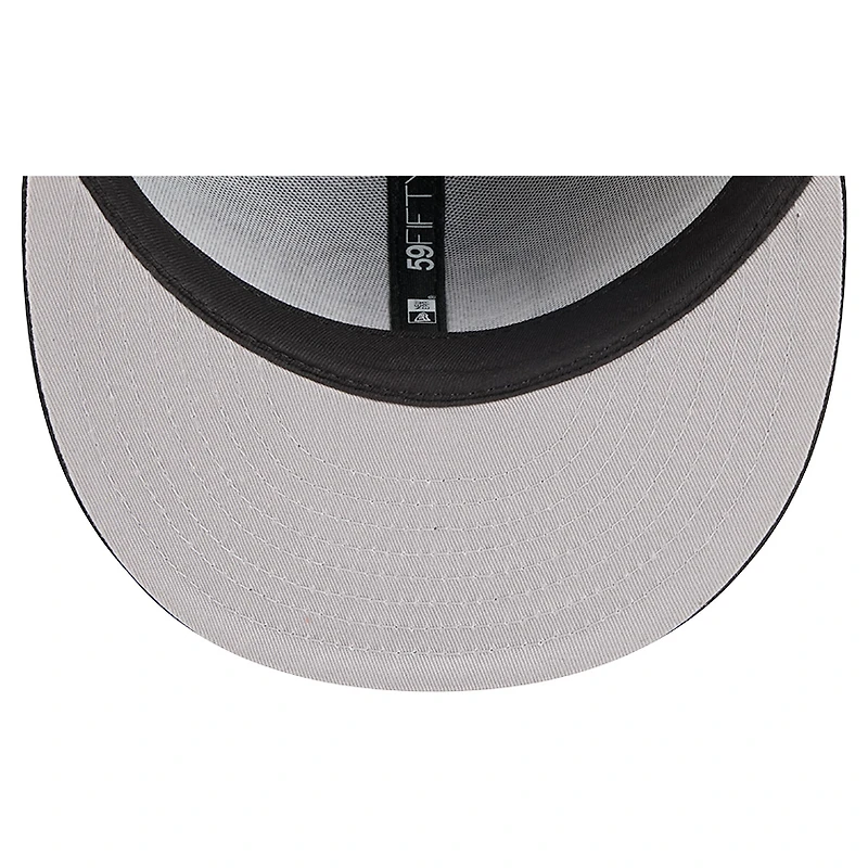 Men's New Era  Black Brooklyn Nets Tri-Hit 59Fifty Fitted Hat