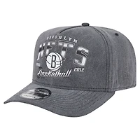 Casquette snapback pré-courbée 9FIFTY des Brooklyn Nets de New Era pour homme, couleur anthracite