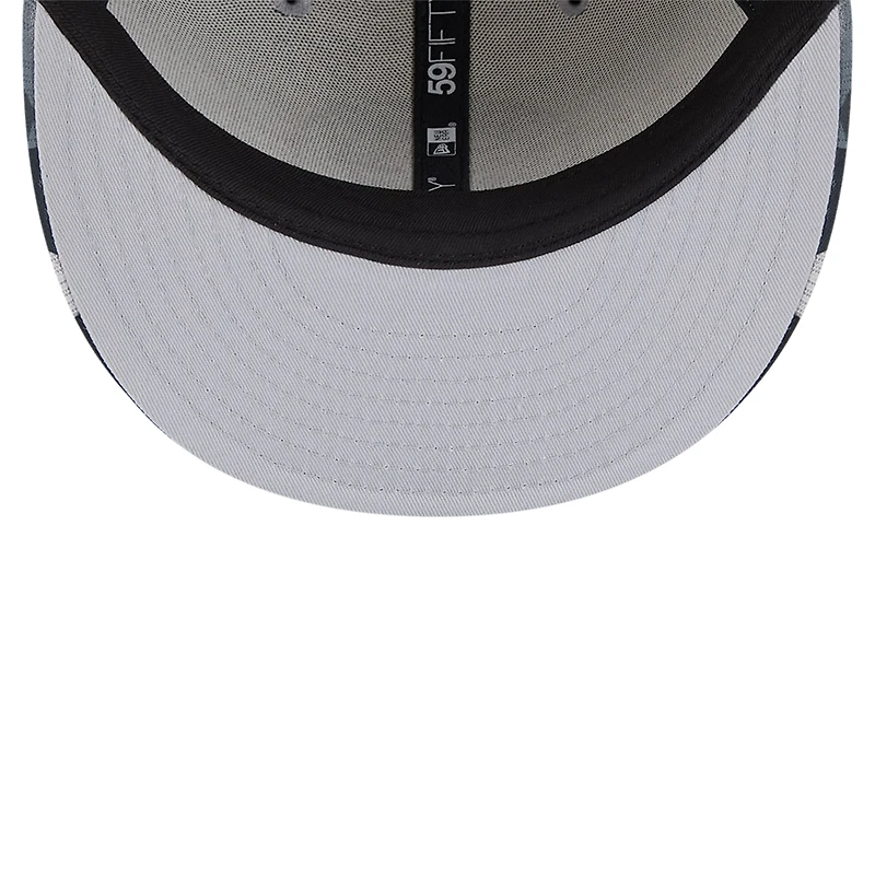 Casquette ajustée 59FIFTY à visière camouflage Active Color New Era pour hommes, gris, Brooklyn Nets
