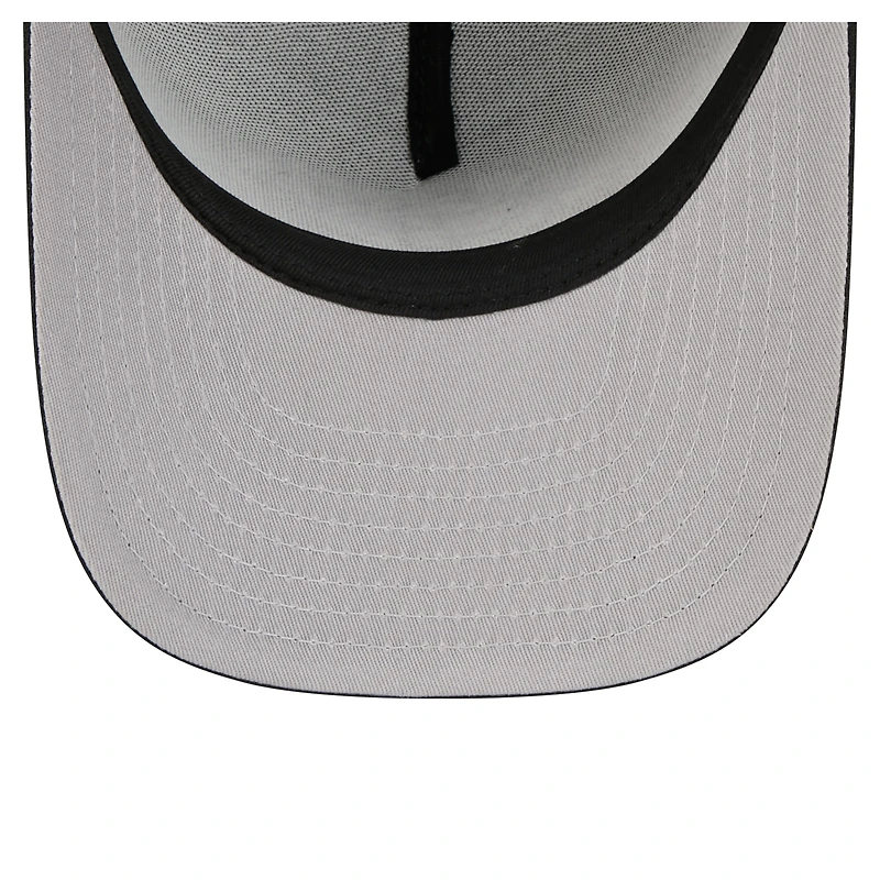 Men's New Era  Gray Brooklyn Nets Injection Cartoon Logo A-Frame 9FIFTY Adjustable Hat