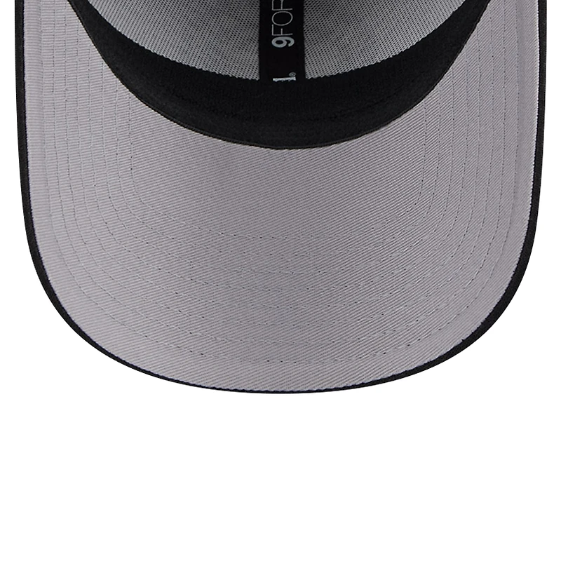 Men's New Era Heather Gray/Black Brooklyn Nets Active Digi-Tech Two-Tone 9FORTY Adjustable Hat