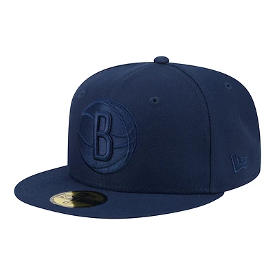 Men's New Era Navy Brooklyn Nets Tonal Color Pack 59FIFTY Fitted Hat