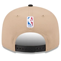 Casquette Snapback Brooklyn Nets 2024 NBA Draft 9FIFTY New Era pour homme, beige/noir
