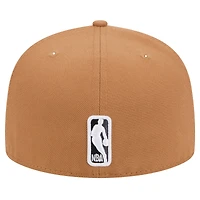 Men's New Era Tan Brooklyn Nets Color Pack 59FIFTY Fitted Hat