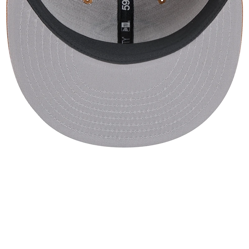 Men's New Era Tan Brooklyn Nets Color Pack 59FIFTY Fitted Hat