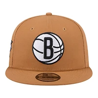 Men's New Era Tan Brooklyn Nets Color Pack 9FIFTY Snapback Hat