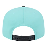 Men's New Era Turquoise/Charcoal Brooklyn Nets Color Pack Two-Tone 9FIFTY Snapback Hat