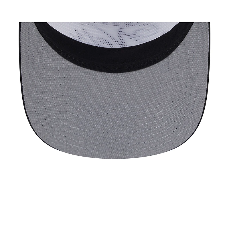 Casquette ajustable New Era 19TWENTY en nylon blanc/noir pour homme, NBA Draft 2025, Brooklyn Nets
