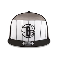 Men's New Era  White/Black Brooklyn Nets 2025 NBA Tip Off Split Panel 9FIFTY Snapback Hat
