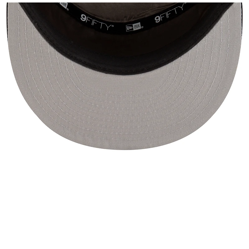 Men's New Era White/Black Brooklyn Nets 2025 NBA Tip Off Split Panel 9FIFTY Snapback Hat