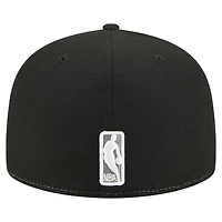 Casquette ajustée New Era Brooklyn Nets Repeat 59Fifty blanche/noire pour homme