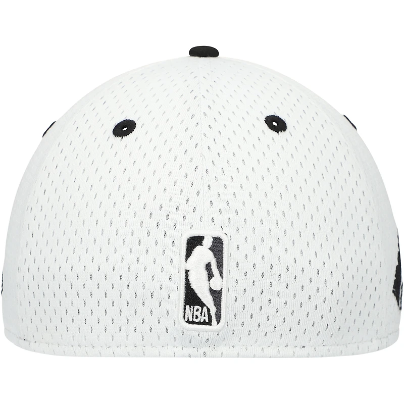 Casquette ajustée New Era Brooklyn Nets Throwback 2Tone 59FIFTY pour hommes, blanc/noir