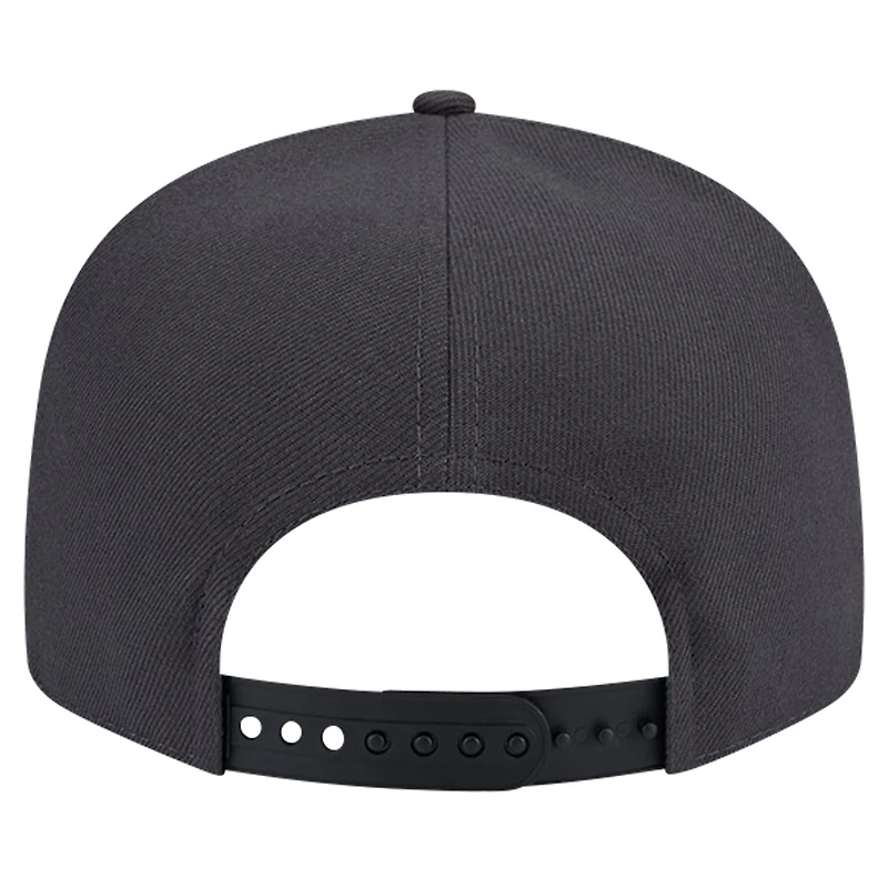 Casquette Snapback 9FIFTY Brooklyn Nets Throwback Gradient Tech Font New Era pour hommes, blanc/noir