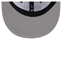 Casquette snapback New Era Deceptor 9FIFTY à rayures fines pour homme, blanche, des Brooklyn Nets