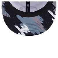 Men's New Era  White Brooklyn Nets Paint 9FIFTY Snapback Hat