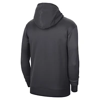 Men's Nike Anthracite Brooklyn Nets 2022/23 Spotlight On-Court Practice Performance Pullover Hoodie