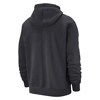 Men's Nike Anthracite Brooklyn Nets Courtside Versus Stitch Split Pullover Hoodie
