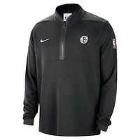 Haut Nike Courtside Performance à demi-zip pour homme Brooklyn Nets 2024/25 noir