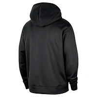 Men's Nike Black Brooklyn Nets 2024/25 Spotlight On-Court Practice Performance Pullover Hoodie