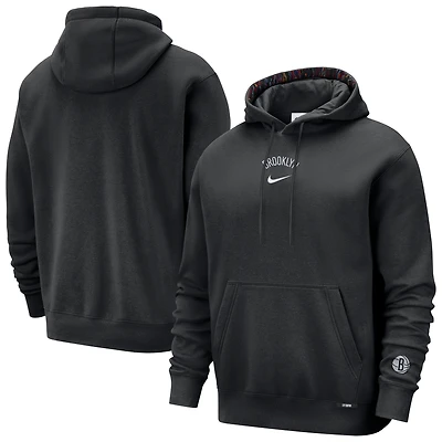 Men's Nike Black Brooklyn Nets 2025/26 City Edition Courtside Remix Premium Hoodie