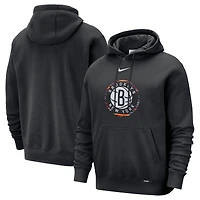 Sweat à capuche Nike Brooklyn Nets City Edition Essential Logo Remix noir pour homme