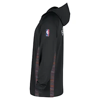 Men's Nike  Black Brooklyn Nets 2025/26 City Edition Remix Authentic On-Court Quarter-Zip Dri-FIT Hooded Jacket