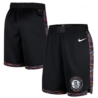 Men's Nike  Black Brooklyn Nets 2025/26 City Edition Remix Dri-FIT Swingman Shorts