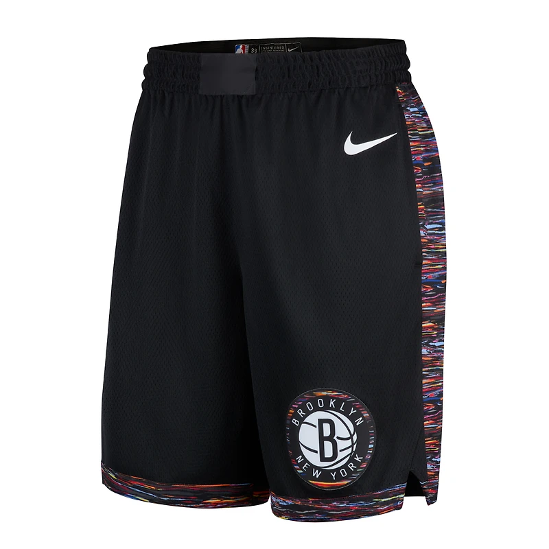 Short Nike Swingman Dri-FIT City Edition Remix noir Brooklyn Nets 2025/26 pour homme