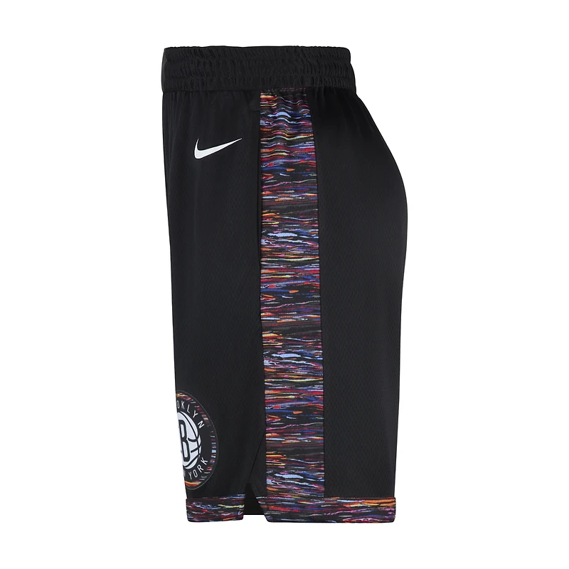Short Nike Swingman Dri-FIT City Edition Remix noir Brooklyn Nets 2025/26 pour homme
