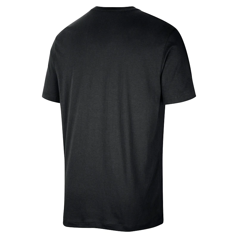 Men's Nike Black Brooklyn Nets 2025/26 On-Court Flare Performance Practice T-Shirt