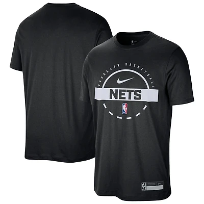 Men's Nike Black Brooklyn Nets 2025/26 On-Court Flare Performance Practice T-Shirt