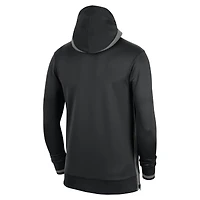 Men's Nike Black Brooklyn Nets Authentic Showtime Performance Full-Zip Hoodie