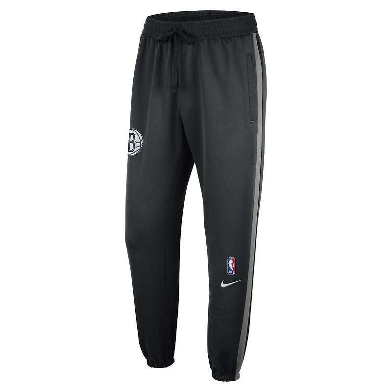 Men's Nike Black Brooklyn Nets Authentic Showtime Performance Pants
