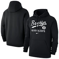 Men's Nike Black Brooklyn Nets Never Sleeps Club Hoodie