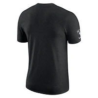 Men's Nike Heather Black Brooklyn Nets Courtside Versus Flight Max90 T-Shirt