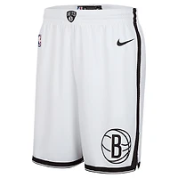 Men's Nike White Brooklyn Nets 2024/25 Association Edition Swingman Shorts