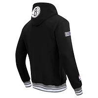 Men's Pro Standard Black Brooklyn Nets Area Code Pullover Hoodie