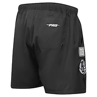 Short Pro Standard noir pour homme avec code régional des Brooklyn Nets