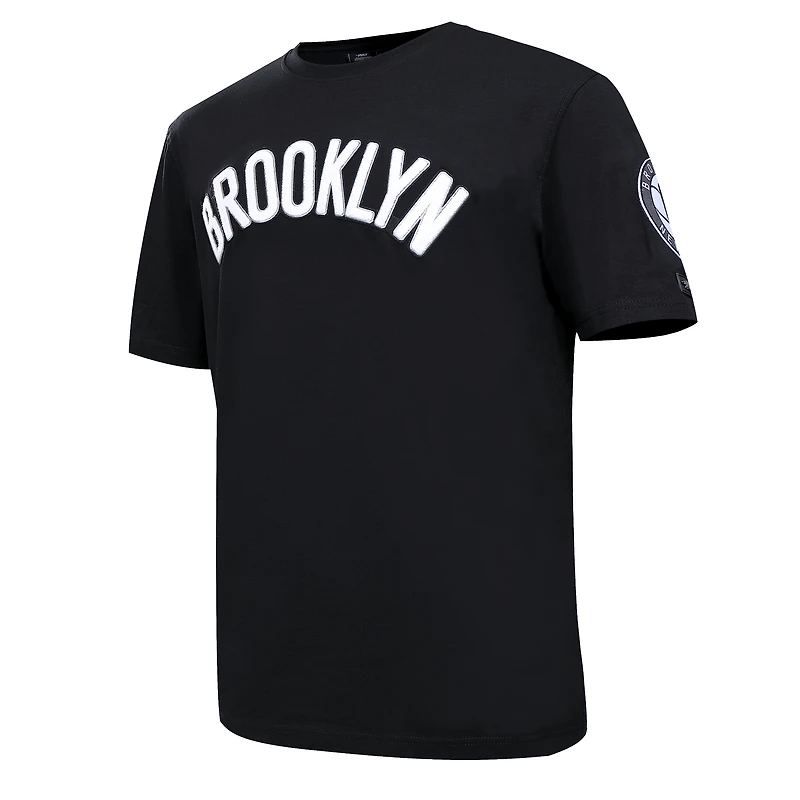 T-shirt Pro Standard Brooklyn Nets en chenille noir pour homme