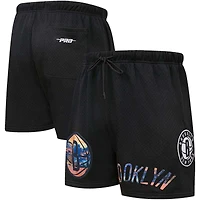 Short en maille Brooklyn Nets City Scape noir Pro Standard pour homme