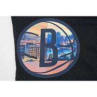Short en maille Brooklyn Nets City Scape noir Pro Standard pour homme