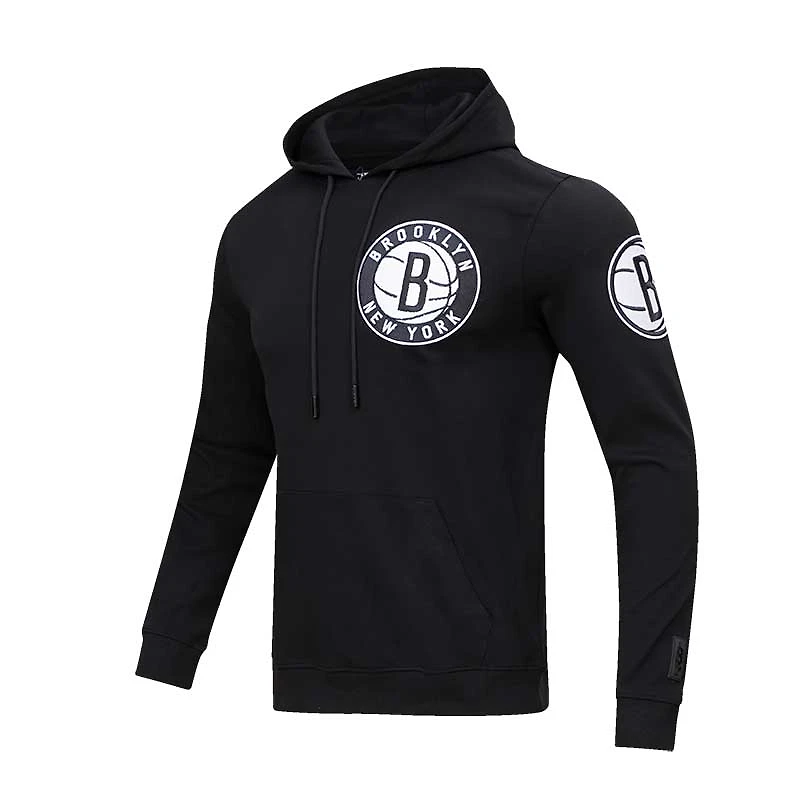 Men's Pro Standard Black Brooklyn Nets Classic Chenille - Pullover Hoodie