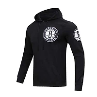 Men's Pro Standard Black Brooklyn Nets Classic Chenille - Pullover Hoodie