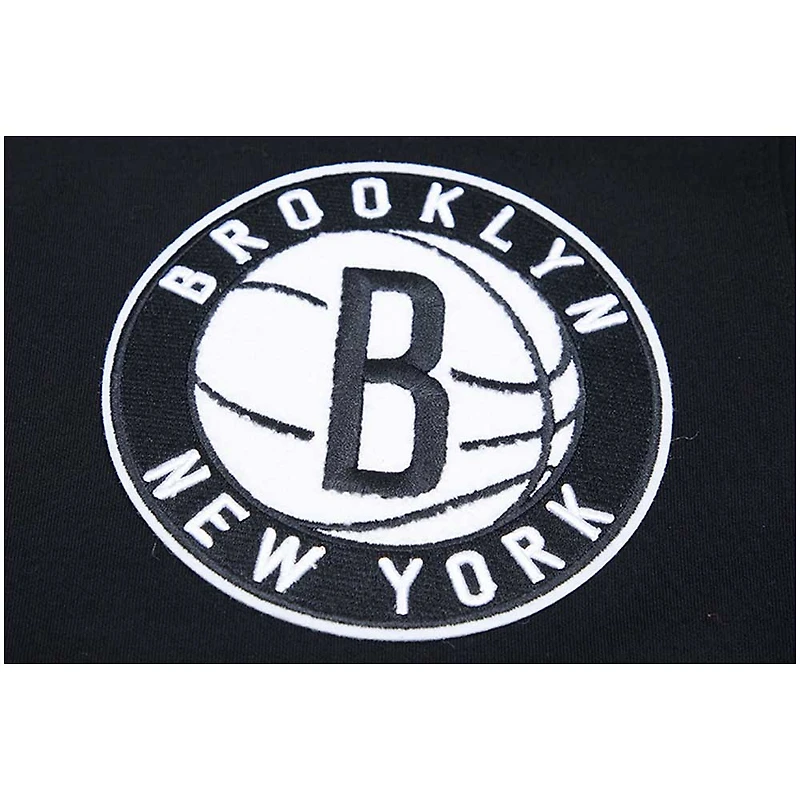 Men's Pro Standard Black Brooklyn Nets Classic Chenille - Pullover Hoodie