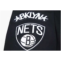 Men's Pro Standard Black Brooklyn Nets Classic Chenille - Pullover Hoodie