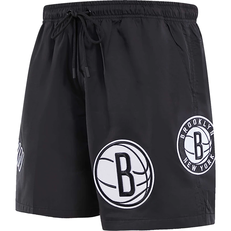 Men's Pro Standard Black Brooklyn Nets Classics Woven Shorts